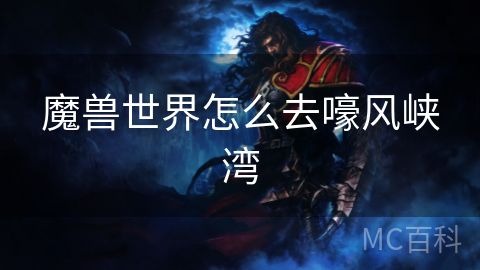 魔兽世界怎么去嚎风峡湾