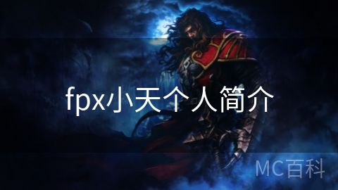 fpx小天个人简介